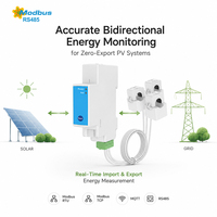 Medidor de Energía Inteligente OWON Trifásico RS485 Modbus WiFi con Medición Bidireccional y Pinzas CT para Sistemas de Energía Solar Fotovoltaica