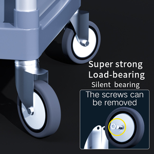 Làm sạch xe đẩy và xe đẩy có bánh xe di động cho nhà hàng, khách sạn, bệnh viện, xe đẩy vệ sinh, người gác cổng - Product Image 5