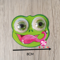 Fabricant de bonbons gélifiés 3D en forme d'œil, saveur fruitée, œil de grenouille, confiserie douce, bonbons gélifiés, vente en gros OEM