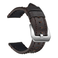 Correa de Reloj de Cuero Italiano Lionorm en Oferta para Hombre, 26mm 20mm 22mm 24mm, Logotipo Personalizado, Estilo Vintage, Correa de Reloj de Cuero Suave