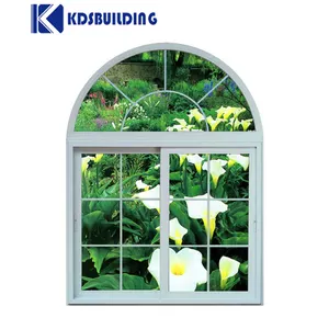 نافذة من الألومنيوم لشواية بيضاء من kdsbuildings للنوافذ المنزلقة الصغيرة السكنية