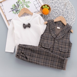Yoliyolei-Conjunto de <span class=keywords><strong>traje</strong></span> Formal para bebés y niños, <span class=keywords><strong>traje</strong></span> de <span class=keywords><strong>bautizo</strong></span> de boda, esmoquin, color negro, 4 Uds., 2023/ - Product Image 6