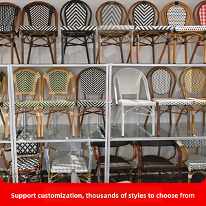 Silla de Comedor Apilable de Ratán Ecológica de Guangzhou, Sillón, Mesas de Exterior para Restaurante, Hotel, <span class=keywords><strong>Terraza</strong></span>, Muebles de Jardín - Product Image 3