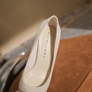 Zapatos de Tacón Alto de Cuero Color Piel para Mujer, con Punta en Pico, Sexys, para Fiestas, Oficinas, Bodas, Ocasiones Formales, para Usar en Invierno y Verano - Product Image 5