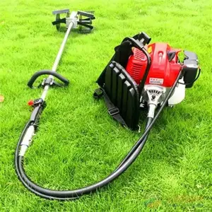 Moteur à course jardin essence gaz essence sac à dos herbe tondeuse brosse Machine avec pièces de rechange