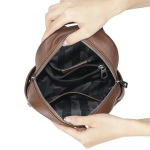 AndoBag Genuine Leather <b>Backpacks</b> for Women Lady <b>Large</b> Capacity Shoulder Bags Fashion Simple Outdoors Daily Commute Handbag 2712 - Product Image 4