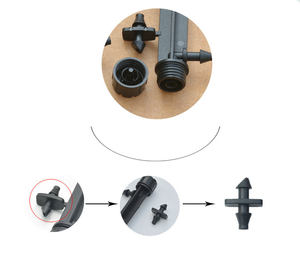Système d'irrigation goutte à goutte pour terres agricoles, 360 degrés, 8 trous, serre de jardin réglable, <span class=keywords><strong>goutteur</strong></span> de piquet de sol inséré - Product Image 4