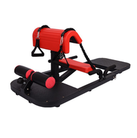 POWER MAX S-9 Appareil d'entraînement abdominal, des hanches et des jambes unisexe moderne, machine à squats multifonctionnelle, équipement de musculation en acier et mousse