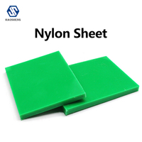 Plaque en nylon MC colorée de bonne qualité, bloc de polyamide, plaque en nylon MC bleu-vert, produits plastiques usinés