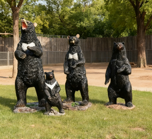 <span class=keywords><strong>Sculpture</strong></span> d'<span class=keywords><strong>animal</strong></span> d'ours brun de couleur de taille personnalisée décor en résine résistant aux intempéries réaliste pour jardin extérieur parc hôtel direct de l'usine - Product Image 5