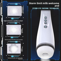 Copa Masturbadora Masculina Suave con 10 Modos de Succión, 10 Modos de Vibración y Pantalla LCD - Juguete Sexual Masculino Copa Vibratoria Tipo Avión
