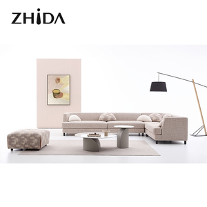 Роскошная итальянская вилла диван набор высокого качества Бархатная обивка минималистичный дизайн диваны для гостиной - Product Image 3