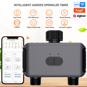 Zigbee Temporizador de Aspersor de Jardín Inteligente, Sistema de Riego Automático de Doble Zona, Ahorro de Agua, Aplicación Tuya, Control IPX5 Impermeable - Product Image 2