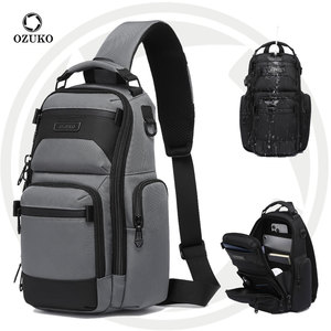 <span class=keywords><strong>Ozuko</strong></span> 9808 Sling Crossbody Bag Bolso de hombro, ligero One Strap Sling Bag Mochila para senderismo Caminar Ciclismo Viajes Ciclismo - Product Image 1