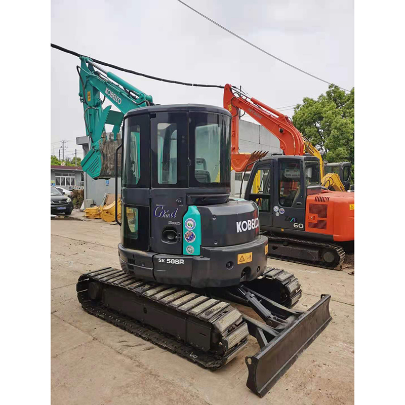 Мини-экскаватор Kobelco б/у Sk50sr Sk50/sk75 5 тонн 5 тонн, бывший в употреблении японский мини-экскаватор с резиновыми дорожками