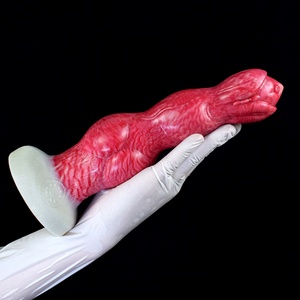 Thick Animals Penis Silicone Fire Curved Deep Texture Prostate Massage Fantasy Dog <b>Dildo</b> Sex Toys for Women Anal - Product Image 5