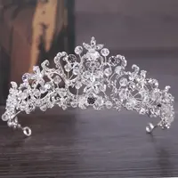 Corona da sposa in cristallo di zircone coreano 2022 nuova corona da sposa moda buon compleanno corone diadema