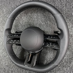 Volant de voiture pour Mercedes Benz a E S C G Class W205 W204 W212 W211 W213 W218 E300 Volant en cuir perforé - Product Image 1