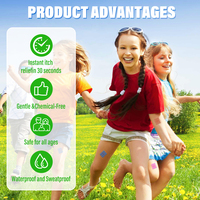 Moskinto The Original Patch anti-démangeaison, patchs anti-piqûres de moustiques pour enfants et adultes, patchs naturels de soulagement instantané pour piqûres d'insectes