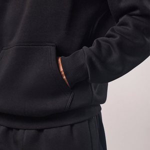 Sudadera con capucha de gimnasio de gran tamaño con logotipo personalizado para hombre, sudadera teñida Lisa transpirable con bolsillos para invierno - Product Image 3