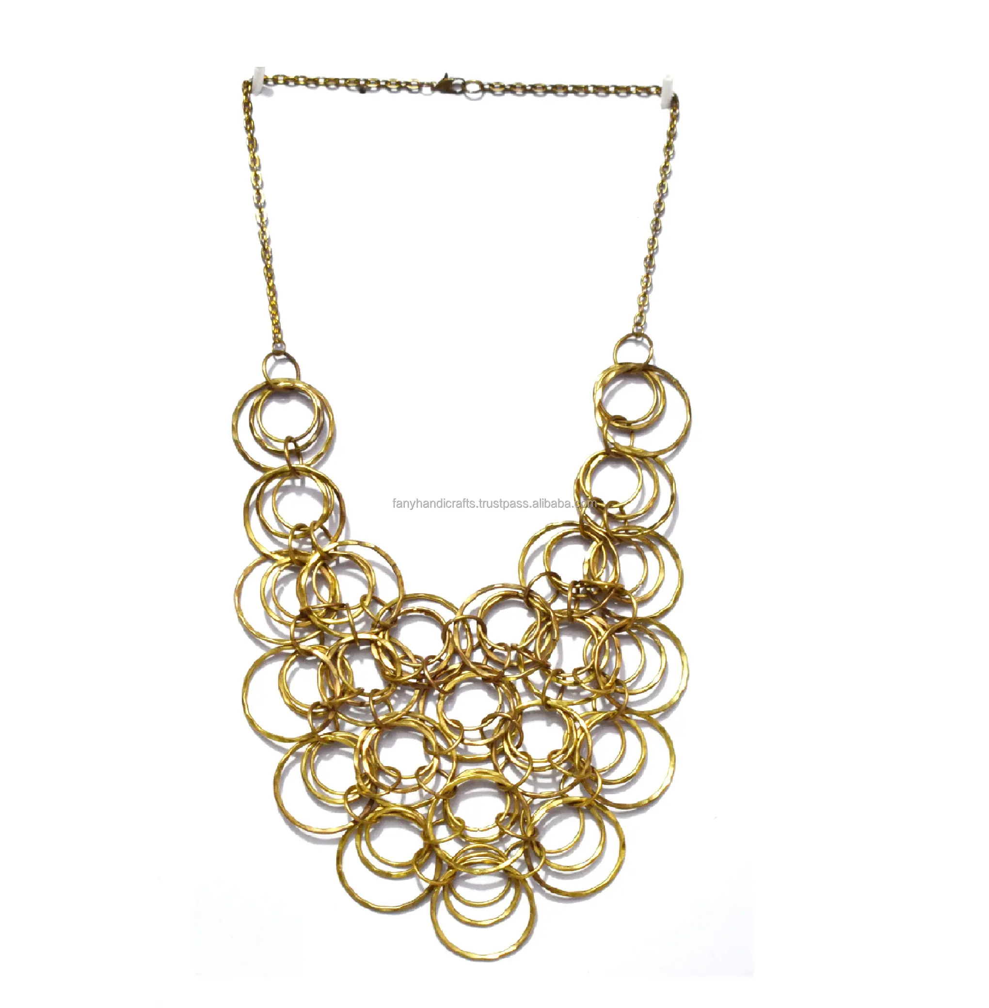 Ожерелье с подвеской золотистого и серебристого цвета, ожерелье с этнической проволокой в богемном стиле, чокер для женщин, ювелирные изделия