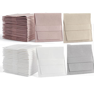 8x8cm Microfiber <b>Textile</b> <b>Packaging</b> Bag, Suede Jewelry Pouch with Custom Print Option, Small Envelope Gift Wrapping for Jewelry - Product Image 5