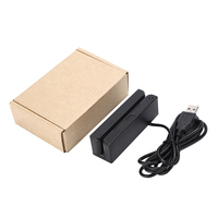 Lector de Tarjetas Magnéticas de Banda Magnética Mini 123 FUWEI MSR90 con Interfaz USB OTG RS232, Material ABS, Protocolo ISO7811, 13.56MHz