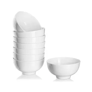 Fábrica Custom Branco Melamina Bowl 4,5 Polegada Pequena Tigela para Sobremesa Sorvete Arroz Sopa Cereal Mergulhando