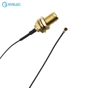 Câble d'antenne WiFi U.FL Mini PCI vers SMA personnalisé en usine, connecteur RF UFL MHF4 SMA femelle 0,81 mm - Product Image 1