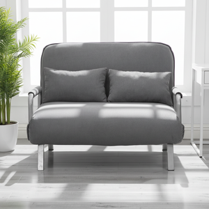 Sofá Cama Doble para Sala de Estar y Comedor, <span class=keywords><strong>con</strong></span> Estructura Metálica Resistente al Calor, Tapicería de Tela, Extensible y Reclinable - Product Image 1