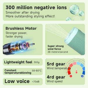 Sèche-Poils pour Animaux de Compagnie Haute Puissance <span class=keywords><strong>Silencieux</strong></span> Appareil de Soufflage pour Poils de Chiens Petits et Grands <span class=keywords><strong>Pulseur</strong></span> d'Eau Spécial pour Chiens - Product Image 4