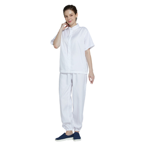 Uniformi riutilizzabili H-1106WF da camera bianca manica corta e lunga per gli <span class=keywords><strong>operai</strong></span> delle fabbriche alimentari e mulini indumenti <span class=keywords><strong>di</strong></span> sicurezza - Product Image 5