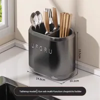 Boîte de rangement pour baguettes de cuisine haut de gamme, porte-couteaux mural, support de rangement intégré pour baguettes, nouveau