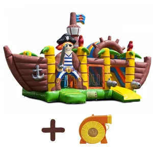 Anmu kommerziellen Piraten schiff Boot Luft Trampolin Spielplatz Weihnachten aufblasbare Türsteher mit Preis