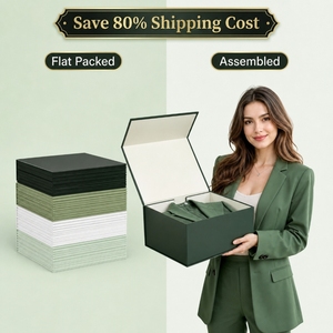 High Quality Cosmetics Packaging Box Magnetic Collapsible Design Custom Gift Packaging Eco-friendly Flat Pack Solution Bulk - Product Image 4