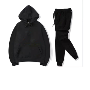 2 parça erkek özelleştirmek boş kazak Slim Fit Jogger takım elbise spor eşofman - Product Image 3