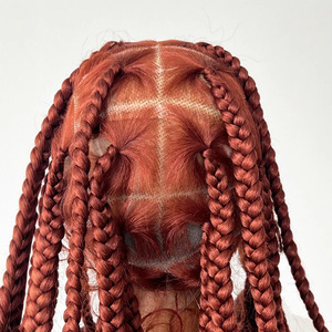 Cabello de bebé tejido a mano de fibra sintética de alta temperatura para mujer, trenza de <span class=keywords><strong>dos</strong></span> hebras, pequeña peluca completa Africana transfronteriza transparente - Product Image 2