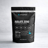 Sachet Doypack Personnalisé avec Fermeture Zip pour Protéines de Lactosérum, Emballage de Suppléments, Poudre Alimentaire 1kg, Sachet Alimentaire en Aluminium, Sac Mylar