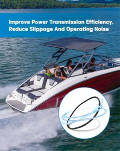 Correa en V 69143Q para Motores Mercury <span class=keywords><strong>MerCruiser</strong></span> 2.5 <span class=keywords><strong>3.0</strong></span> 7.4 8.2 L |   Para motores Stern Drive y motores interiores, reemplaza 57-32850 57-69143T - Product Image 4