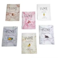 Lage MOQ Mini Kleine Kraft Papier Materiaal 3-zijdig verzegelde monsterzakjes zaadzakjes capsule verpakking sachet