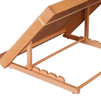 Chevalet de table à dessin portable LISI A2/A3/A4 grand format 5 positions en bois de hêtre pour peinture, dessin, croquis, support de photos et de panneaux