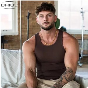 Chaleco Deportivo Casual para Hombre, 230 GSM, Spandex/Algodón, con Logotipo, Sin Mangas, Transpirable, de Secado Rápido, para Fisicoculturismo - Product Image 2