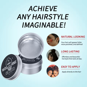 Pommade capillaire pour hommes la plus vendue – Crème colorée mate à tenue forte pour le contrôle des bords, cire organique pour le modelage à chaud et l'hydratation - Product Image 5