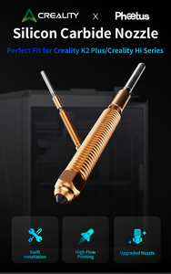 Boquilla integrada Phaetus <span class=keywords><strong>X</strong></span> Creality SiC 0,4mm 0,6mm para <span class=keywords><strong>K2</strong></span> Plus Hi Series Boquilla de una pieza resistente al desgaste de alta temperatura - Product Image 2
