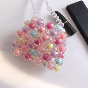 Borsa con Strass da Donna, Pochette da Sera, Borsetta da Sposa, Borsa per Feste e Cerimonie, Glitterata e Luccicante - Product Image 1