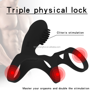 Man Nuo OEM ODM Hochwertiger Silikon Wasserdichter Vibrierender Penisring für Männer zur Verzögerung der Ejakulation 10-Frequenz-Vibration USB - Product Image 6
