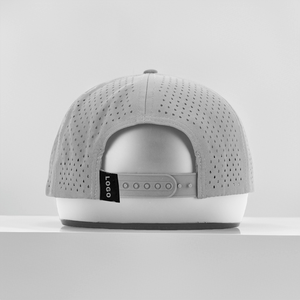 Gorra de camionero personalizada con logo de parche de PVC/goma, gorras de béisbol con corte láser, perforada, estilo Hip Hop, unisex, de 5 paneles, con cuerda, gorra de golf, gorra de papá - Product Image 6