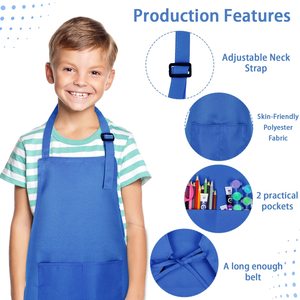 <span class=keywords><strong>Tablier</strong></span> et chapeau de Chef <span class=keywords><strong>pour</strong></span> enfants, <span class=keywords><strong>tablier</strong></span> de Chef réglable <span class=keywords><strong>pour</strong></span> enfants, <span class=keywords><strong>tablier</strong></span> <span class=keywords><strong>pour</strong></span> garçons et filles avec 2 poches <span class=keywords><strong>pour</strong></span> la cuisine, la <span class=keywords><strong>peinture</strong></span> et le jardinage - Product Image 2