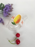 Boîte à Gâteau Blister Mousse de Mangue Transparente, Forme Mangue, Boîte d'Emballage en Plastique pour Gâteaux et Pâtisseries