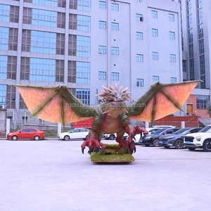 カスタマイズ可能な高品質手作りスプレー煙噴射アニマトロニクスドラゴンが流を引き寄せます 工場販売 - Product Image 3